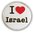 Ansteckpin "I love Israel"